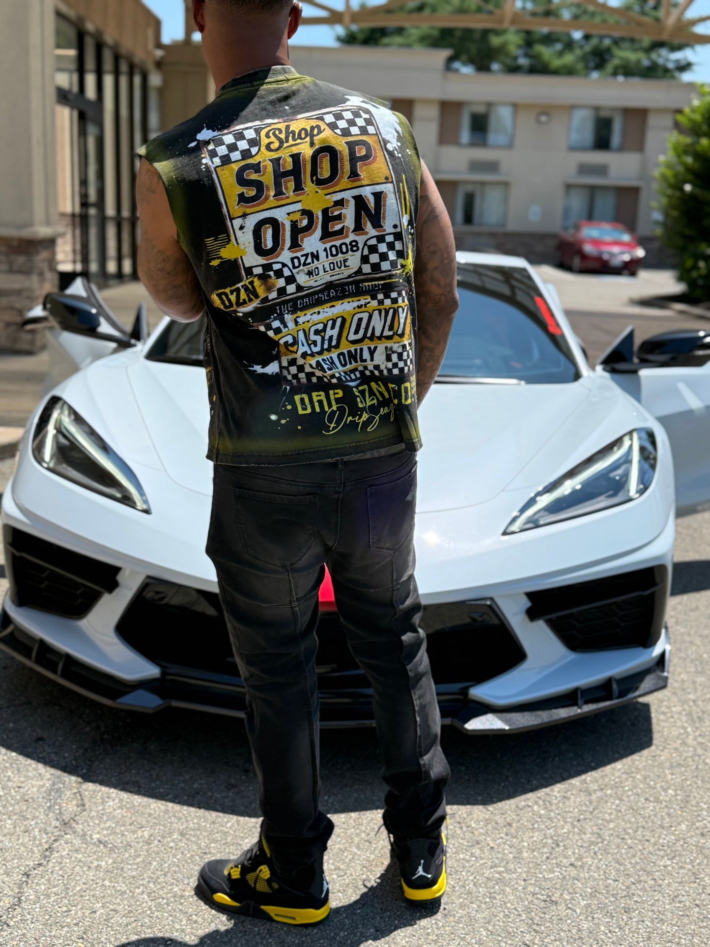 Sleeveless DZN Black and Yellow