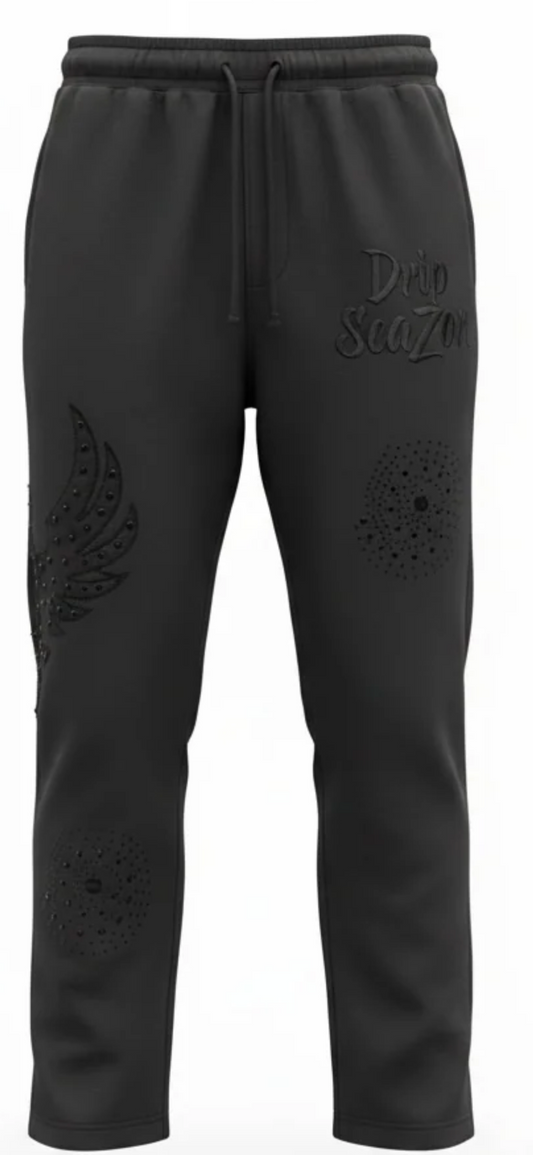 Black Drip SeaZon Sweatpants