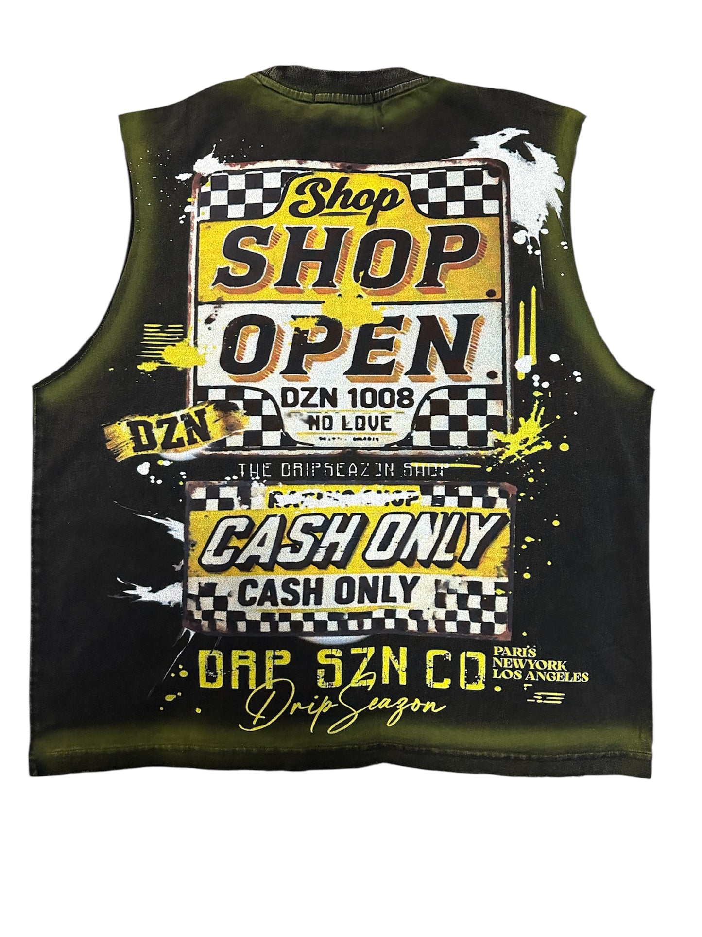 Sleeveless DZN Black and Yellow