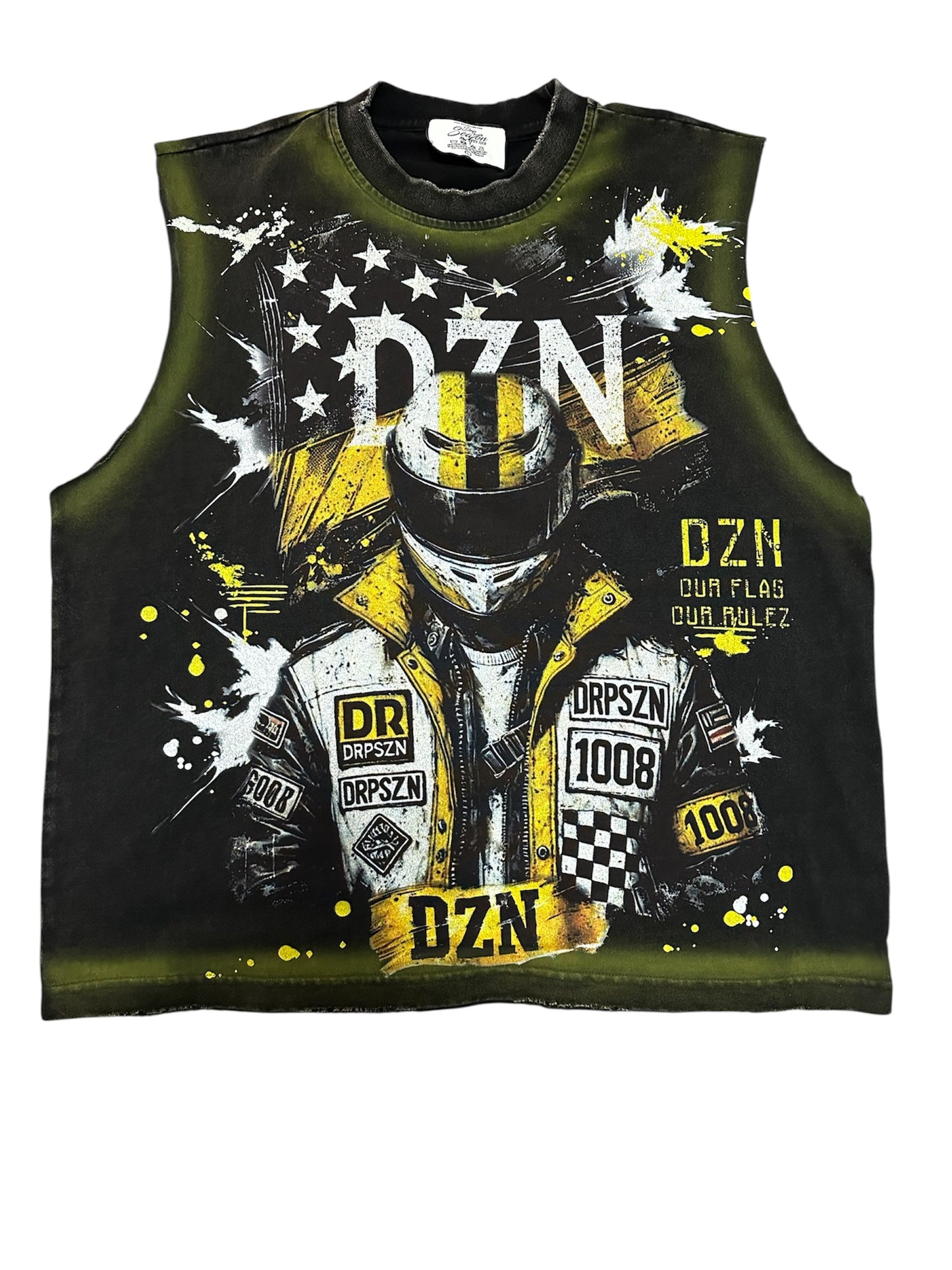 Sleeveless DZN Black and Yellow