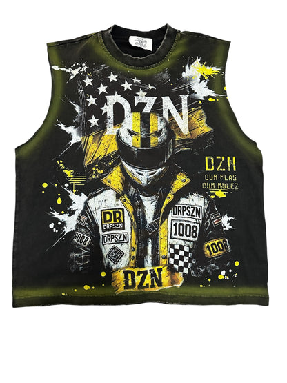Sleeveless DZN Black and Yellow